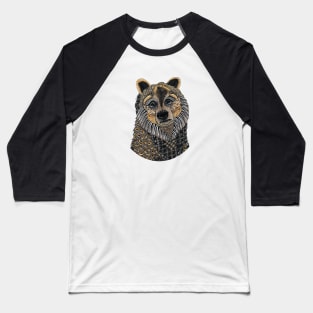 Grizzly Bear Totem Animal Baseball T-Shirt